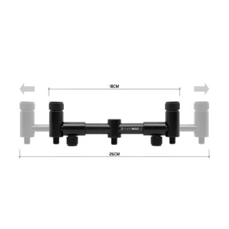 Roztahovací hrazda na pruty Delphin FlexiMag Buzz L 18-25cm