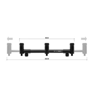 Roztahovací hrazda na pruty Delphin FlexiMag Buzz XL 25-35cm