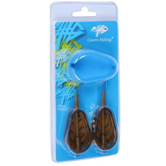Sada krmítek s formičkou Giants Fishing 2+1 Method Feeder Twist 20+30g