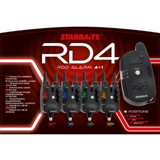 Sada signalizátoru Starbaits RD4 + příposlech 4+1