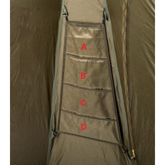 Sada závěsných organizérů pro přístřešek Mivardi Base Camp 4 ks