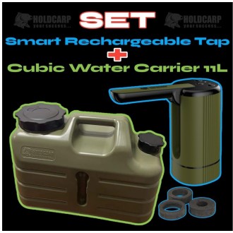 Set Holdcarp Automatická Pumpa Smart Rechargeable Tap + Kanystr Cubic Water Carrier 11 l