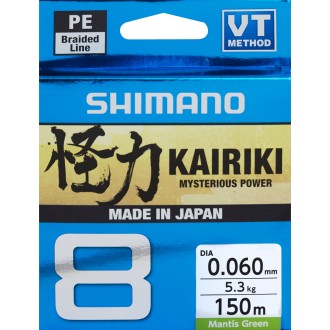 Šňůra Shimano Kairiki 8 Mantis Green 150m