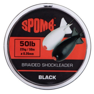 Splétaná Šňůra Spomb™ Braided Leader Black 0,26mm 22kg 50m