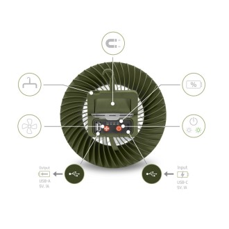 Ventilátor se světlem Delphin Ventix 4400 mAh