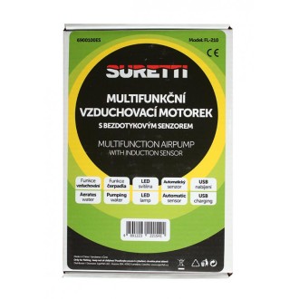 Multifunkční vzduchovací motorek Suretti s bezdotykovým senzorem