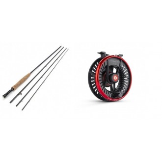 Prut Wychwood Drift Fly Rod 9ft #3 + naviják Greys Tail 34